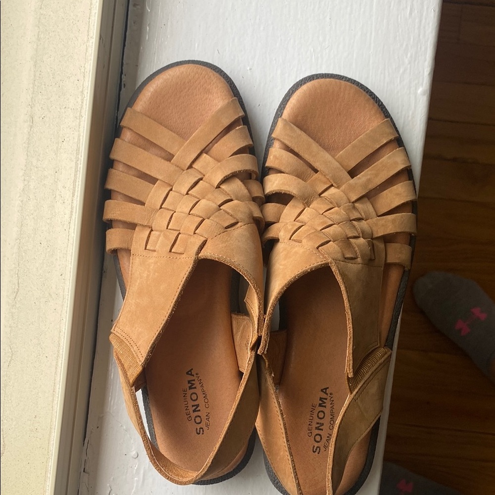 Sonoma Tan Woven Sandals